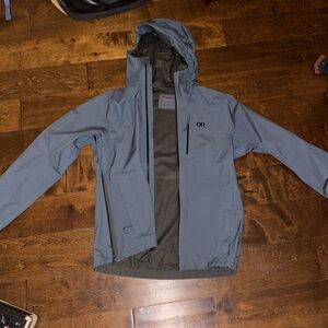 Outdoor Research Slate Gray Hooded Shell Jacket